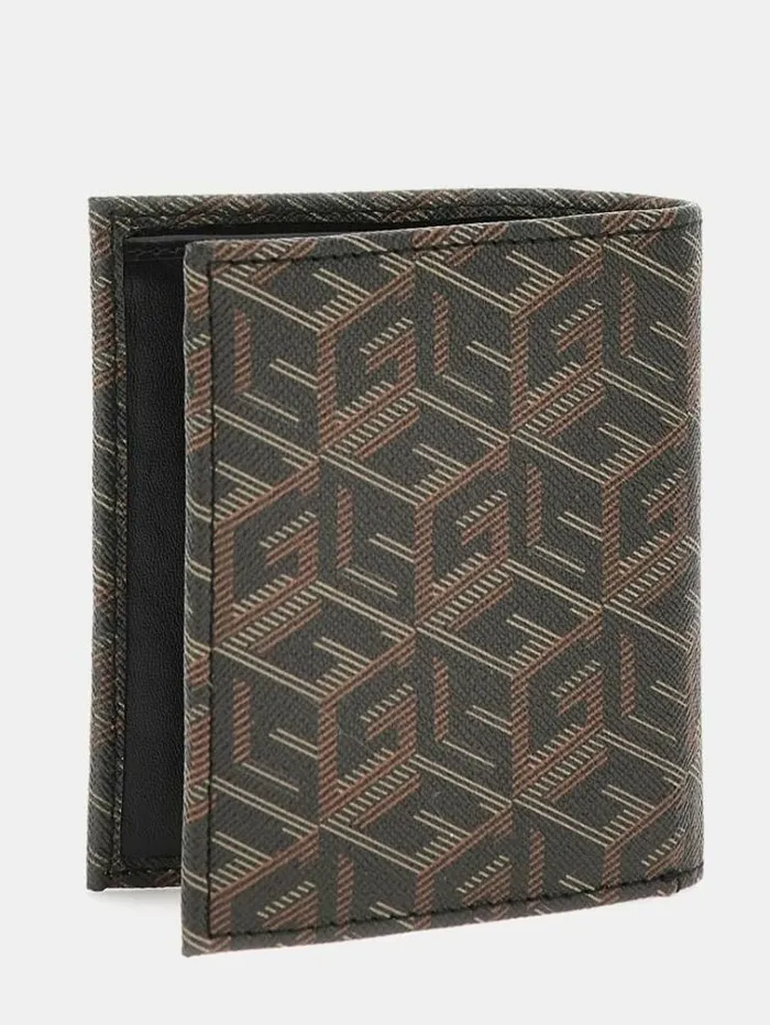 Women G Cube Logo Wallet And Keychain Set Black Guess Wallets