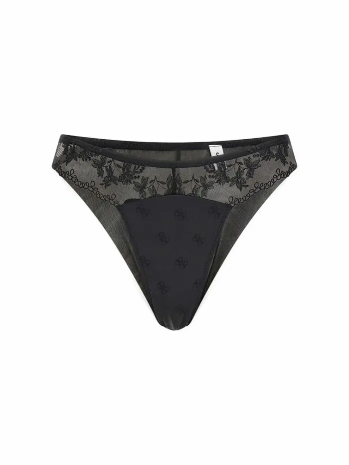 Women G Logo Brazilian Black Guess Underwear