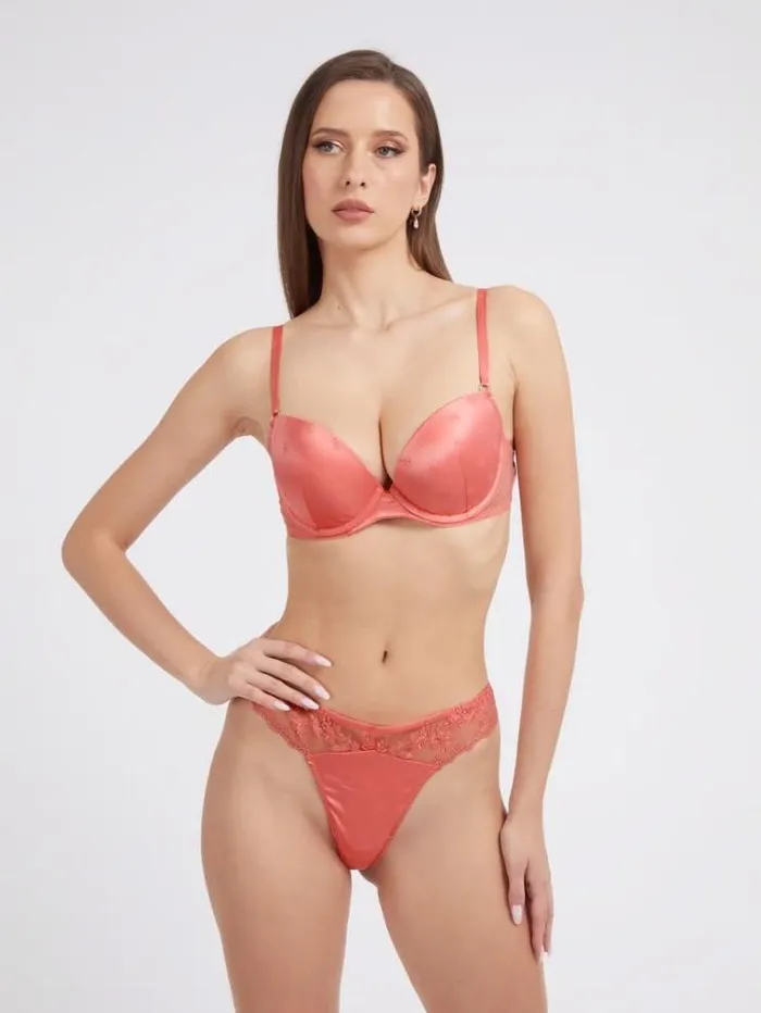Women G Logo Push Up Bra Pink Guess Underwear