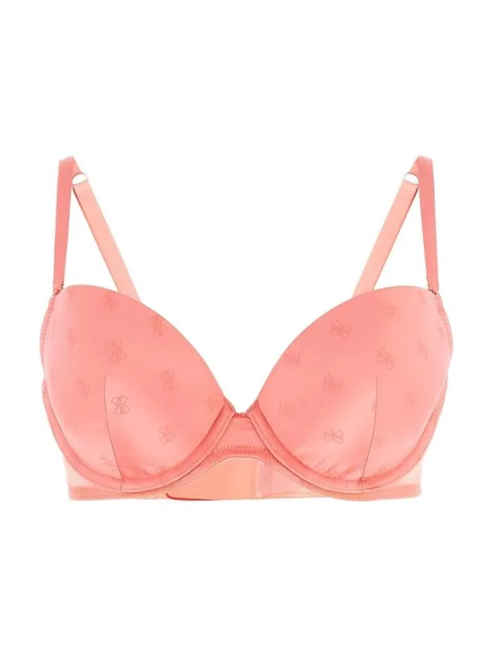 Women G Logo Push Up Bra Pink Guess Underwear