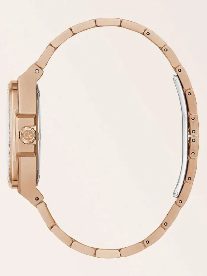 Women Gc Crystal Analogue Watch Rose Gold Guess Watches