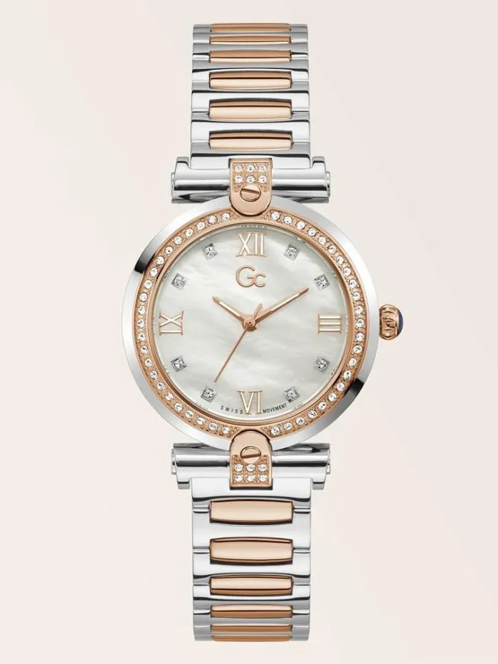 Women Gc Crystal Analogue Watch Silver Guess Watches