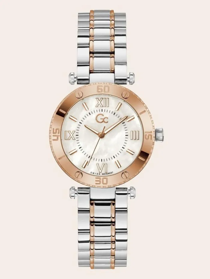 Women Gc Quartz Analogue Watch Silver Multi Guess Watches