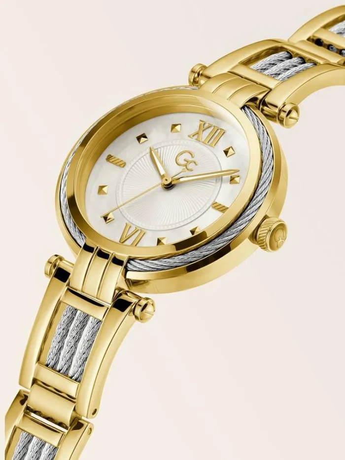 Women Gc Steel Analogue Watch Gold Guess Watches