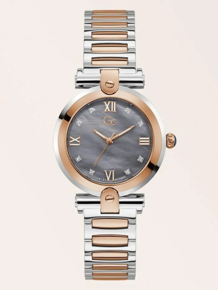 Women Gc Steel Analogue Watch Rose Gold Guess Watches