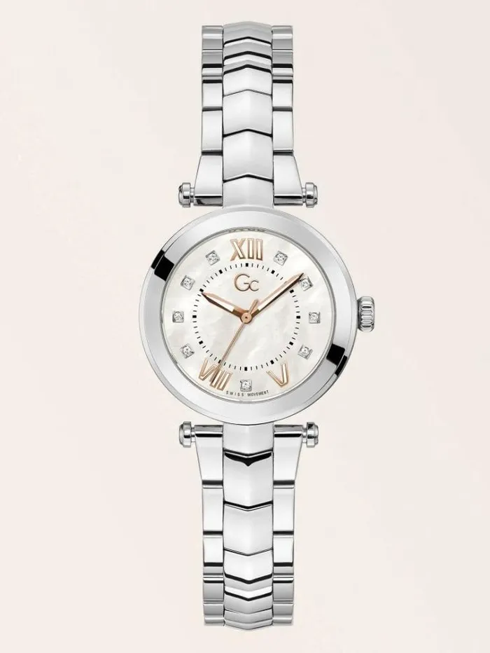 Women Gc Steel Analogue Watch Silver Guess Watches