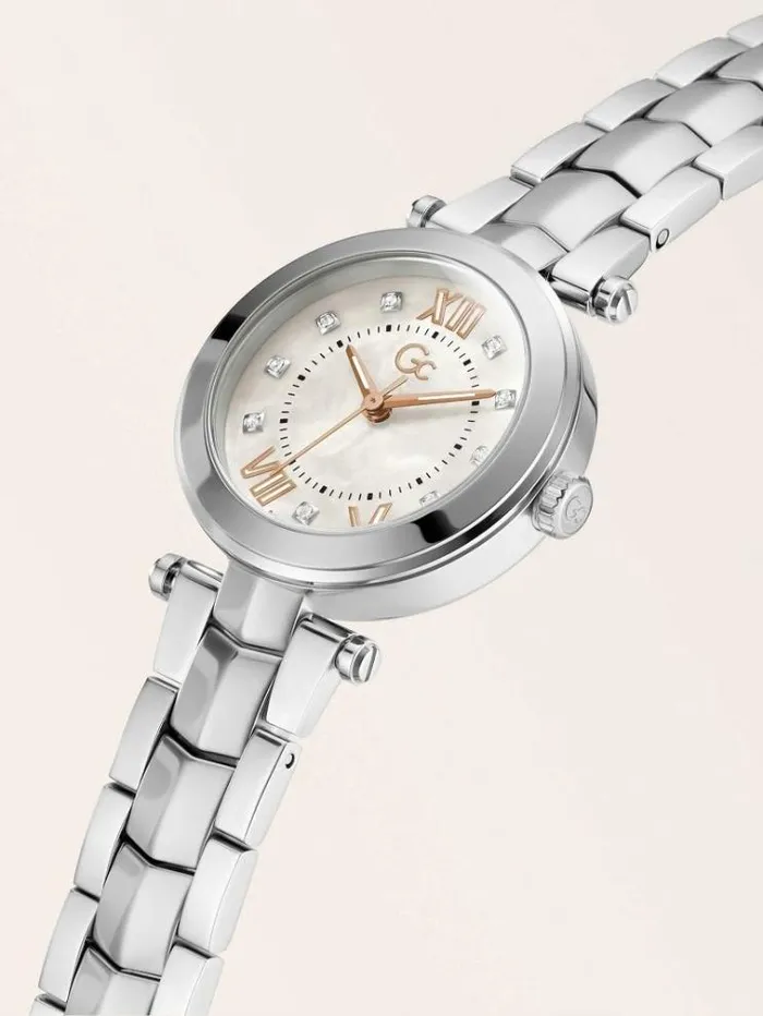 Women Gc Steel Analogue Watch Silver Guess Watches