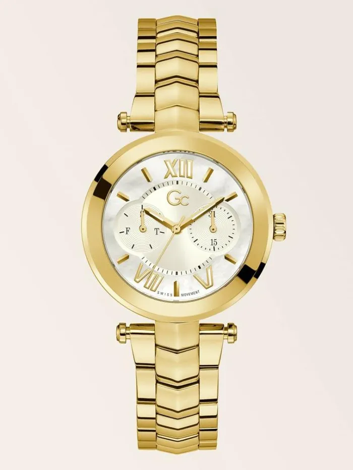 Women Gc Steel Calendar Watch Gold Guess Watches
