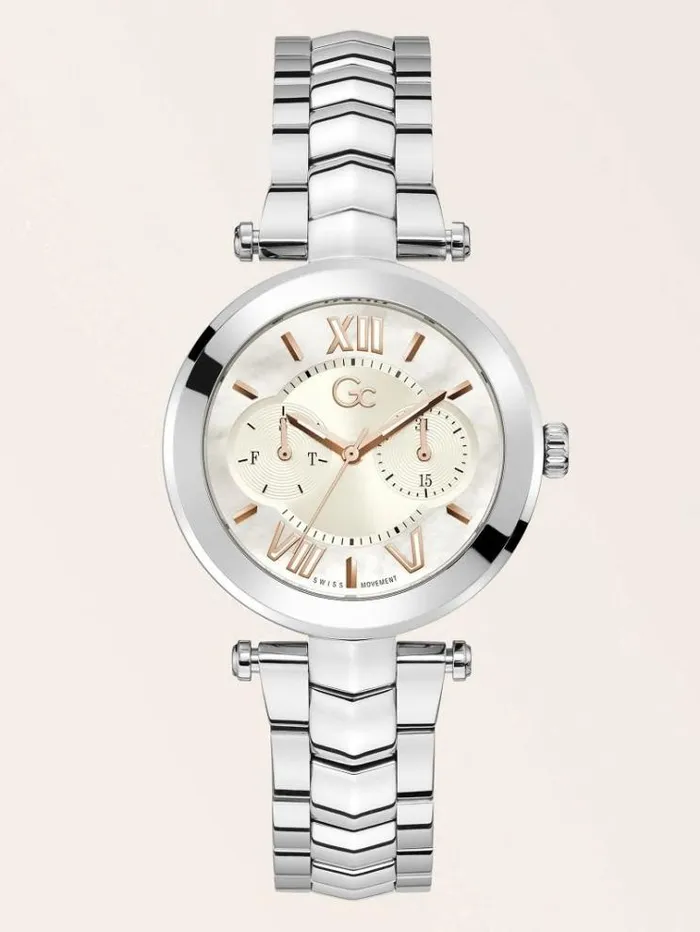 Women Gc Steel Calendar Watch Silver Guess Watches