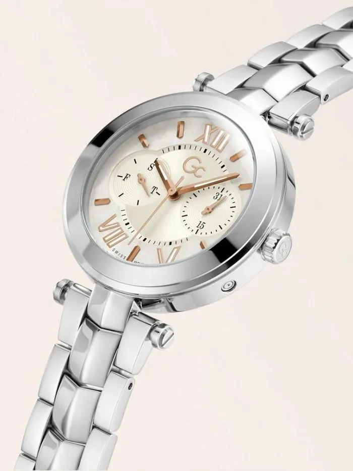 Women Gc Steel Calendar Watch Silver Guess Watches