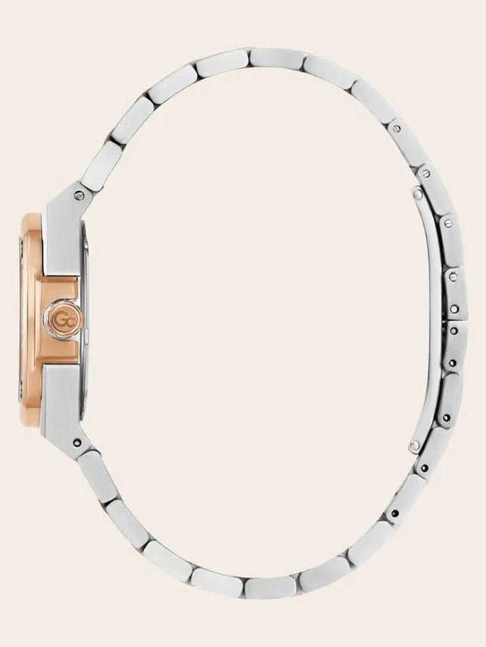 Women Gc Steel Watch With Date Function Silver Guess Watches
