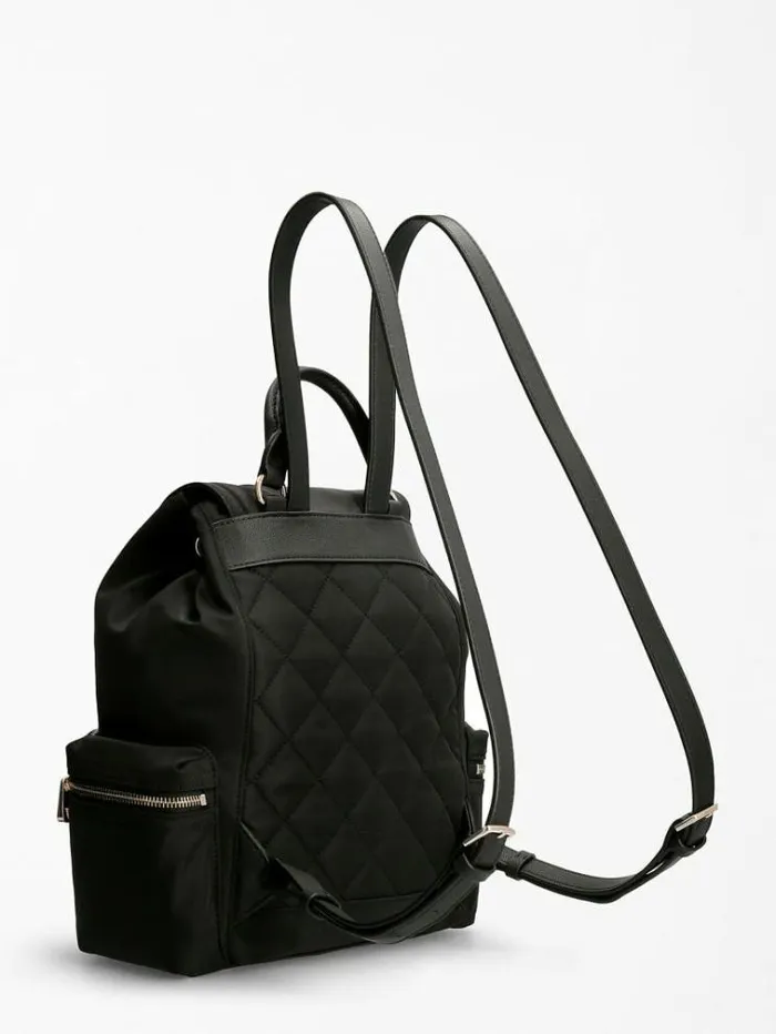 Women Gemma Eco Mini Backpack Black Guess Mini Bags