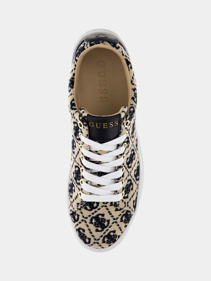Women Gianele 4g Logo Sneakers Blue Multi Guess Sneakers