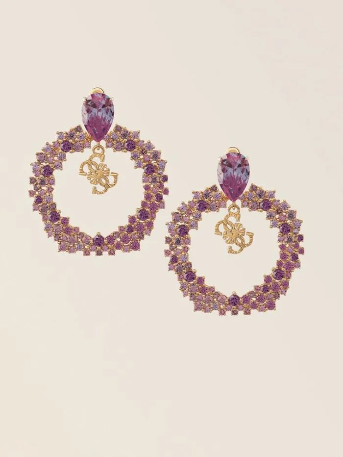 Women giardino Degli Aranci Earrings Purple Guess Jewellery