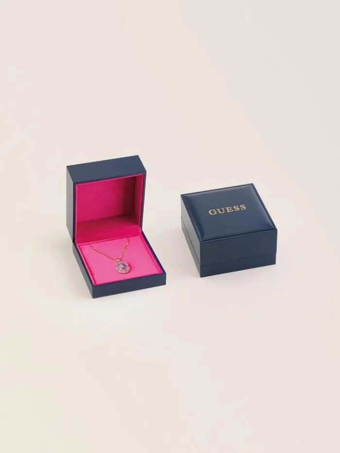 Women giardino Degli Aranci Necklace Purple Guess Jewellery