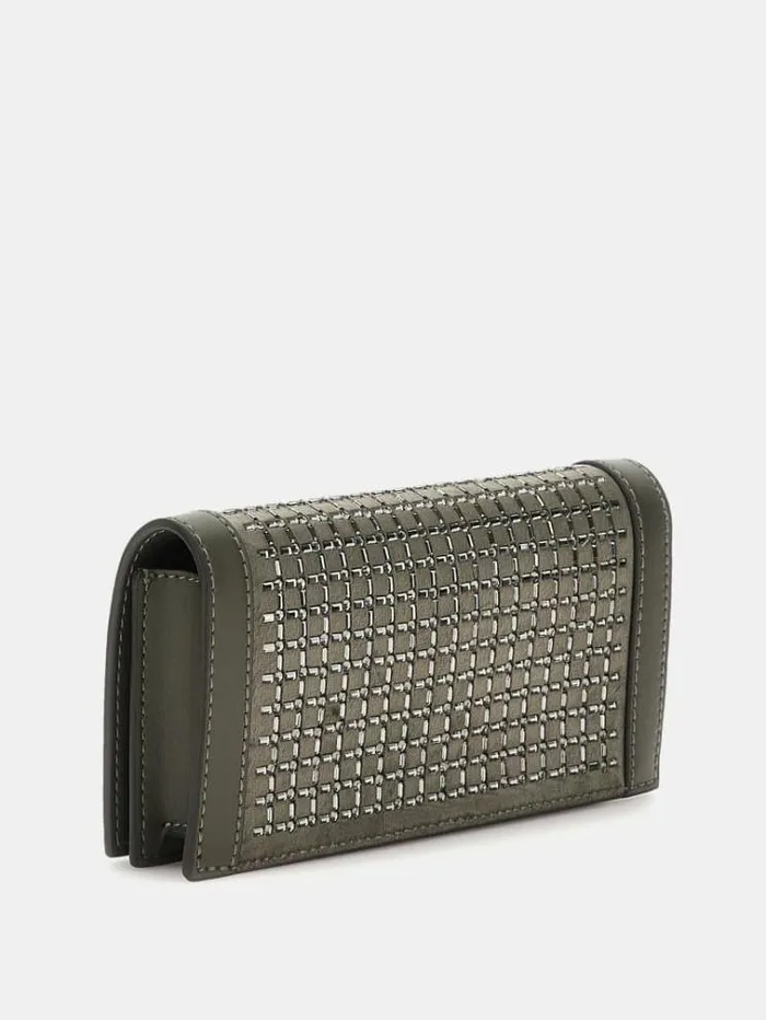 Women Gilded Glamour Mini Clutch Dark Grey Guess Mini Bags