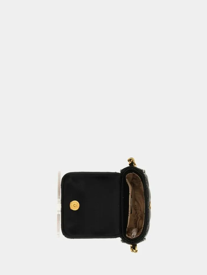 Women Giully Quilted Crossbody Black Guess Crossbody Bags
