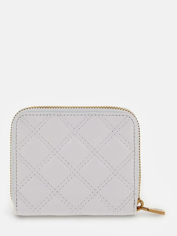 Women Giully Quilted Mini Purse White Guess Wallets