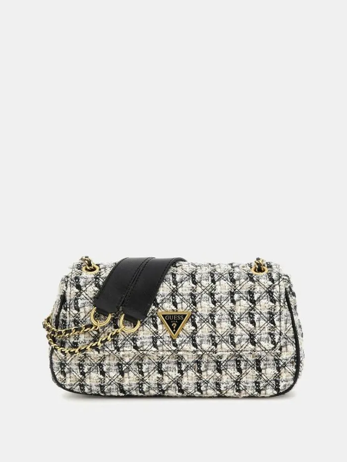 Women Giully Tweed Crossbody Multicolor Pattern Guess Crossbody Bags