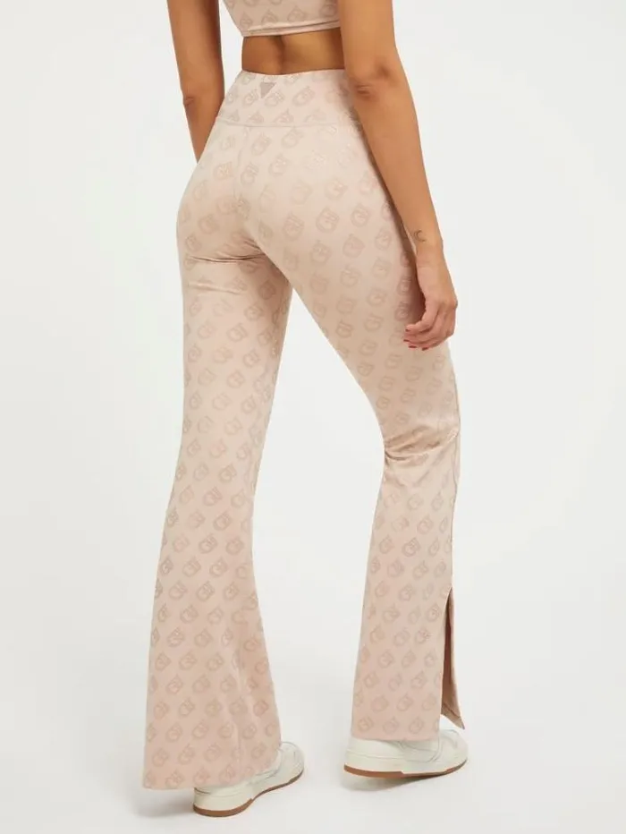Women Gj Logo Flare Pants Multi Pink Guess Activewear