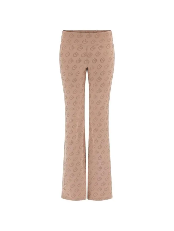 Women Gj Logo Flare Pants Multi Pink Guess Activewear