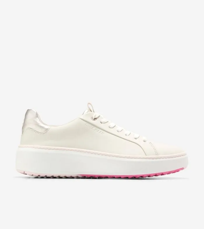 Women Golf Shoes Cole Haan GrandPr Topspin Golf Shoes Silver Birchoptic White Women Golf Shoes Cole Haan GrandPr Topspin Golf Shoes Silver Birchoptic White
