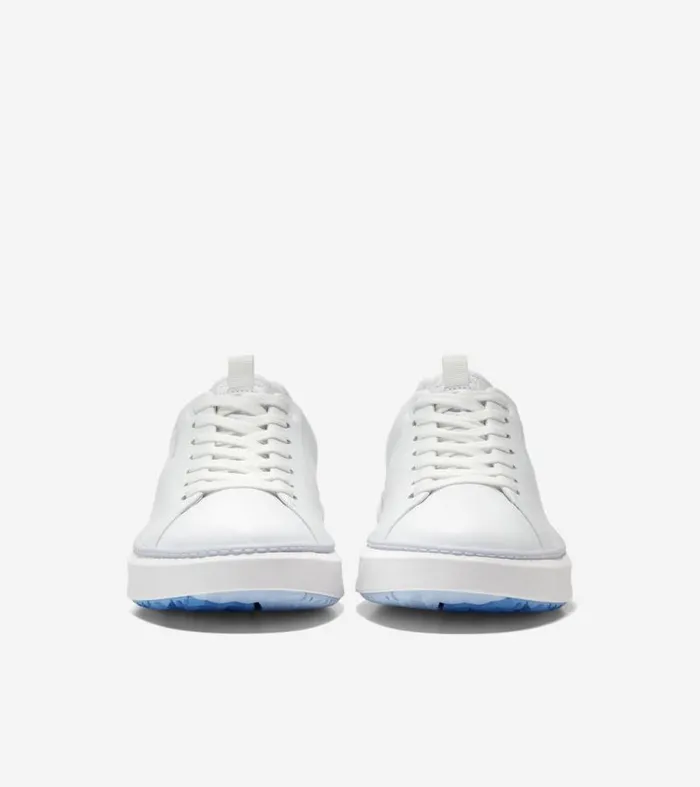 Women Golf Shoes Cole Haan GrandPr Waterproof Topspin Golf Shoes Optic Whiteheather Gray
