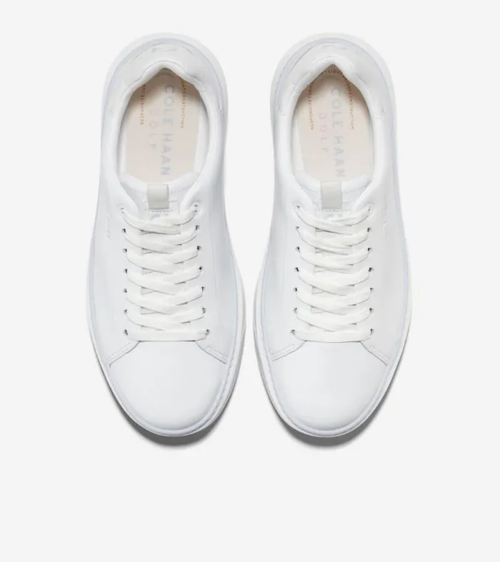 Women Golf Shoes Cole Haan GrandPr Waterproof Topspin Golf Shoes Optic Whiteheather Gray