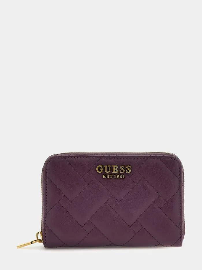 Women Gracelynn Quilted Wallet Purple Guess Wallets