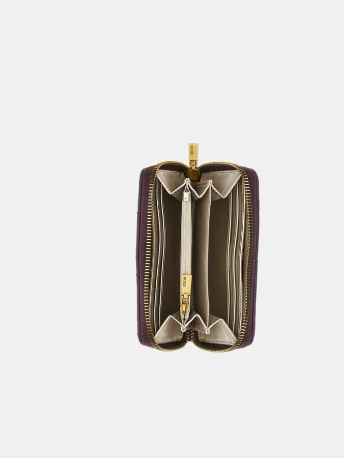Women Gracelynn Quilted Wallet Purple Guess Wallets