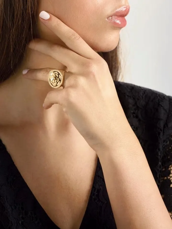 Women guess Peony Ring Gold Guess Jewellery
