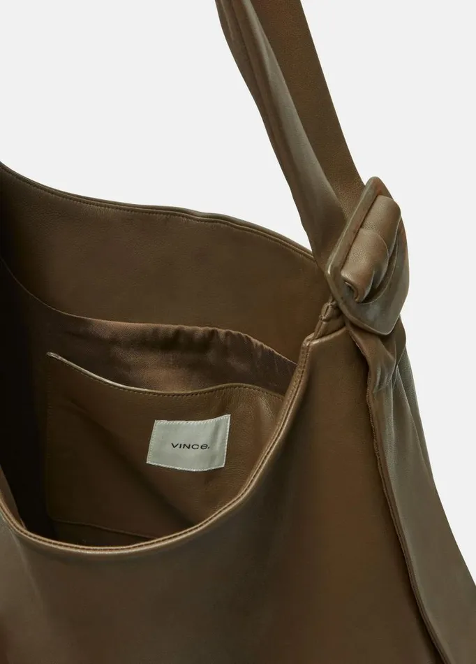 Women Handbags Vince Leather Handbag Olivewood