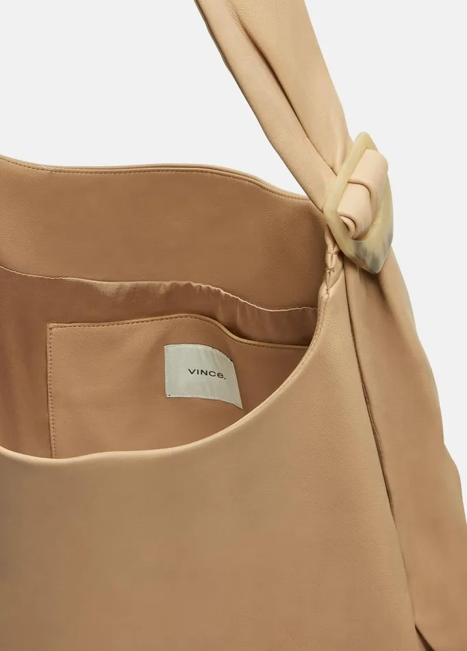 Women Handbags Vince Leather Handbag Sandy Beige