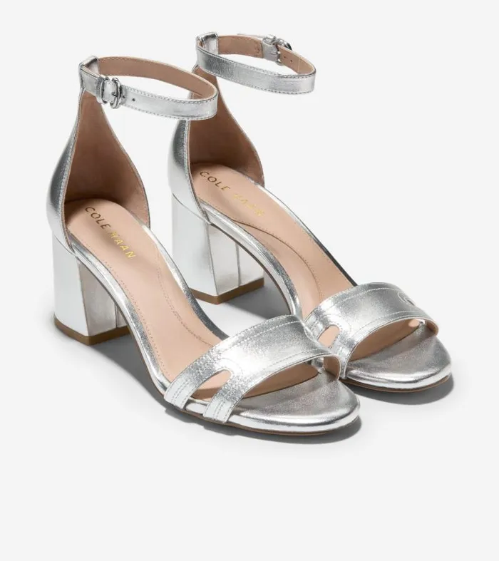 Women Heels and Pumps Cole Haan Adelaine Sandal Silver
