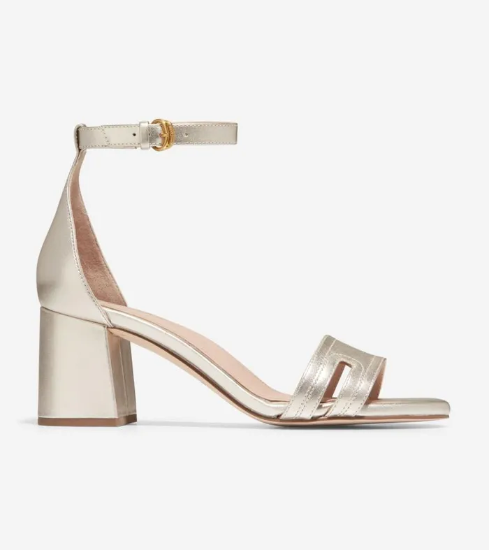 Women Heels and Pumps Cole Haan Adelaine Sandals Soft Gold