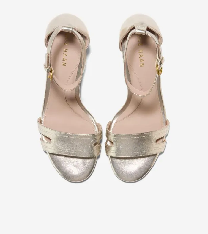 Women Heels and Pumps Cole Haan Adelaine Sandals Soft Gold
