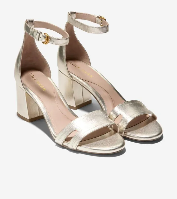 Women Heels and Pumps Cole Haan Adelaine Sandals Soft Gold