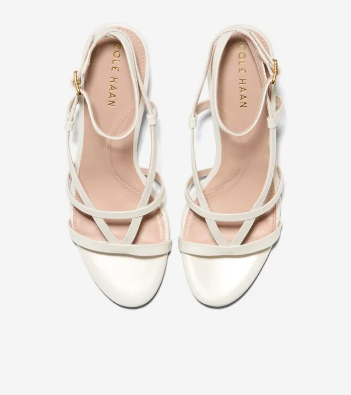 Women Heels and Pumps Cole Haan Amber Strappy Sandals Ivory