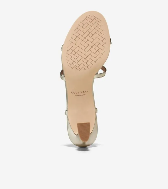 Women Heels and Pumps Cole Haan Amber Strappy Sandals Soft Gold