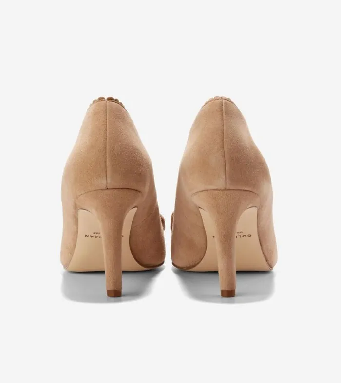 Women Heels and Pumps Cole Haan Bellport Bow Pumps Blush Tan