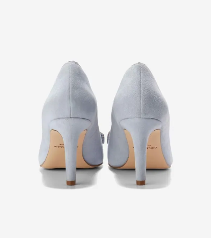 Women Heels and Pumps Cole Haan Bellport Bow Pumps Heather Blue