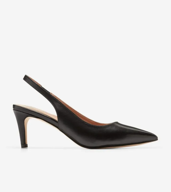 Women Heels and Pumps Cole Haan Vandam Sling Back Pumps Black