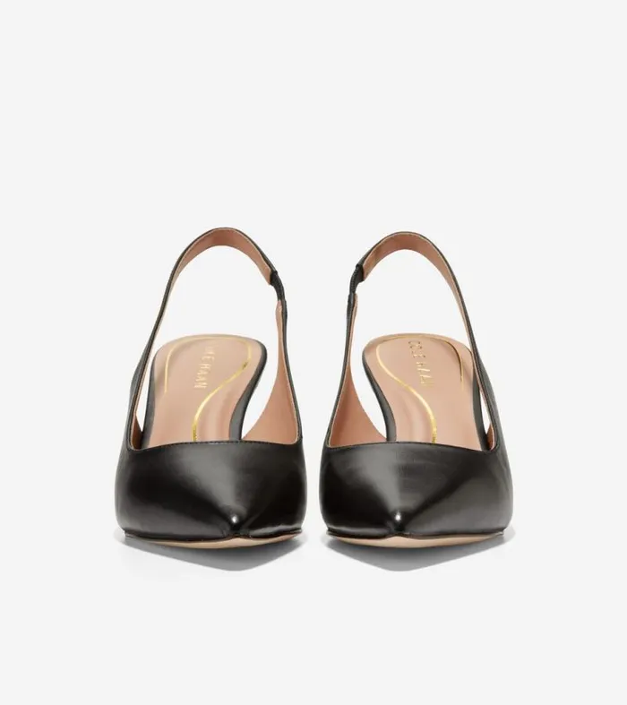 Women Heels and Pumps Cole Haan Vandam Sling Back Pumps Black