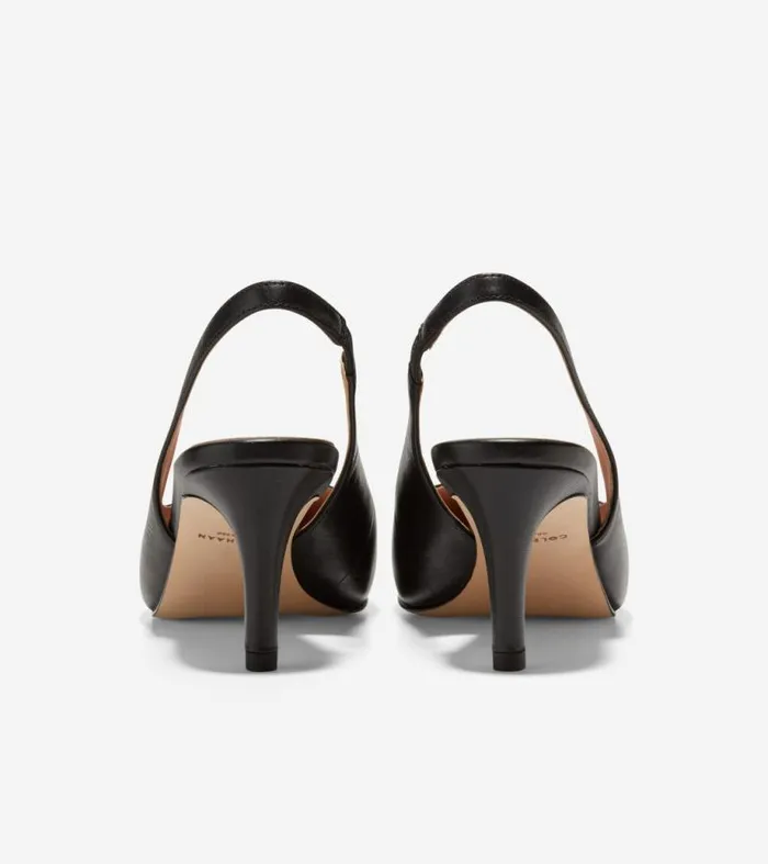 Women Heels and Pumps Cole Haan Vandam Sling Back Pumps Black