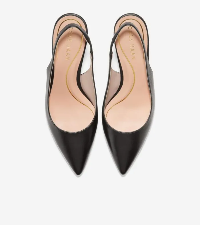 Women Heels and Pumps Cole Haan Vandam Sling Back Pumps Black