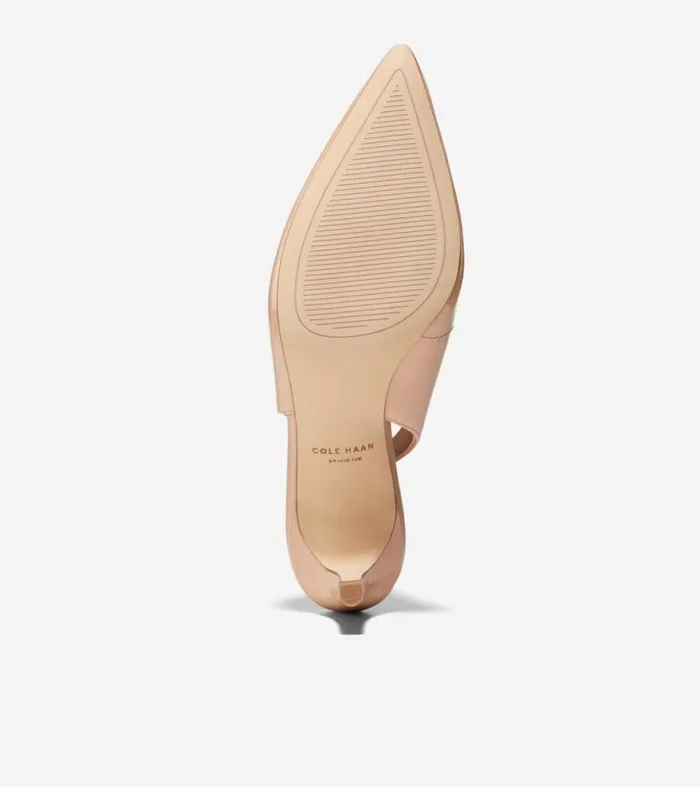 Women Heels and Pumps Cole Haan Vandam Sling Back Pumps Brush Patent