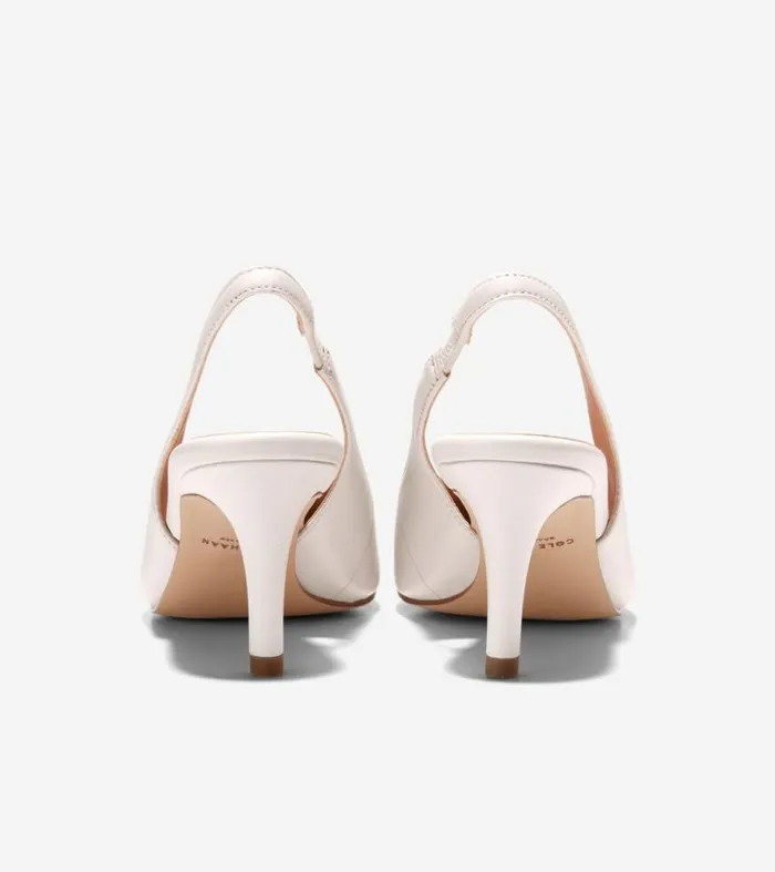 Women Heels and Pumps Cole Haan Vandam Sling Back Pumps Ivory