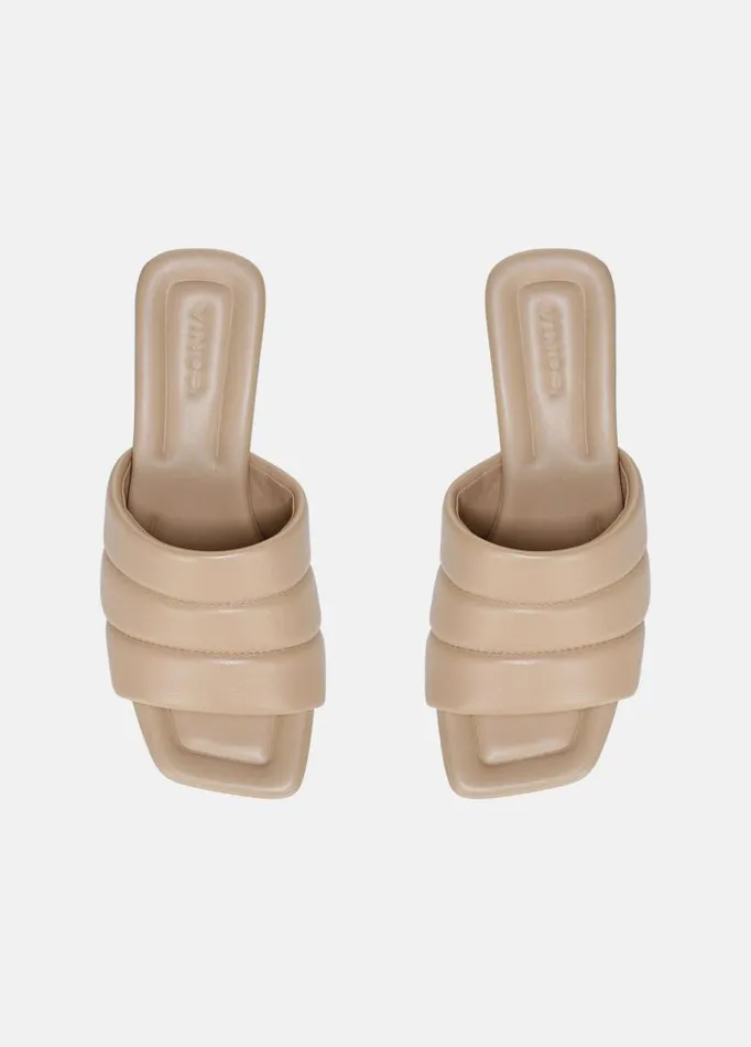 Women Heels Vince Ceil Mule Cappuccino