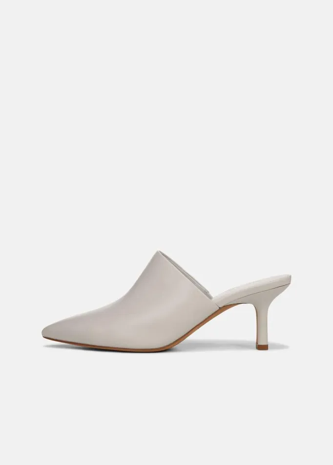 Women Heels Vince Penelope Leather Heeled Mule Horchata