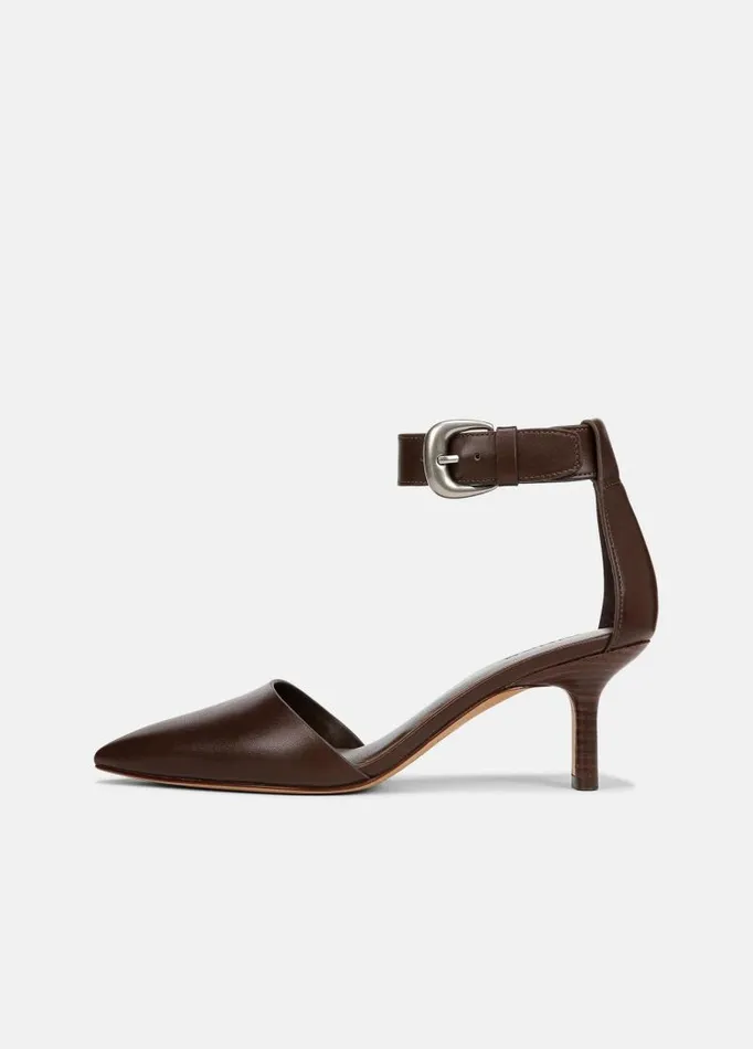 Women Heels Vince Perri AnkleStrap Heel Cacao Brown